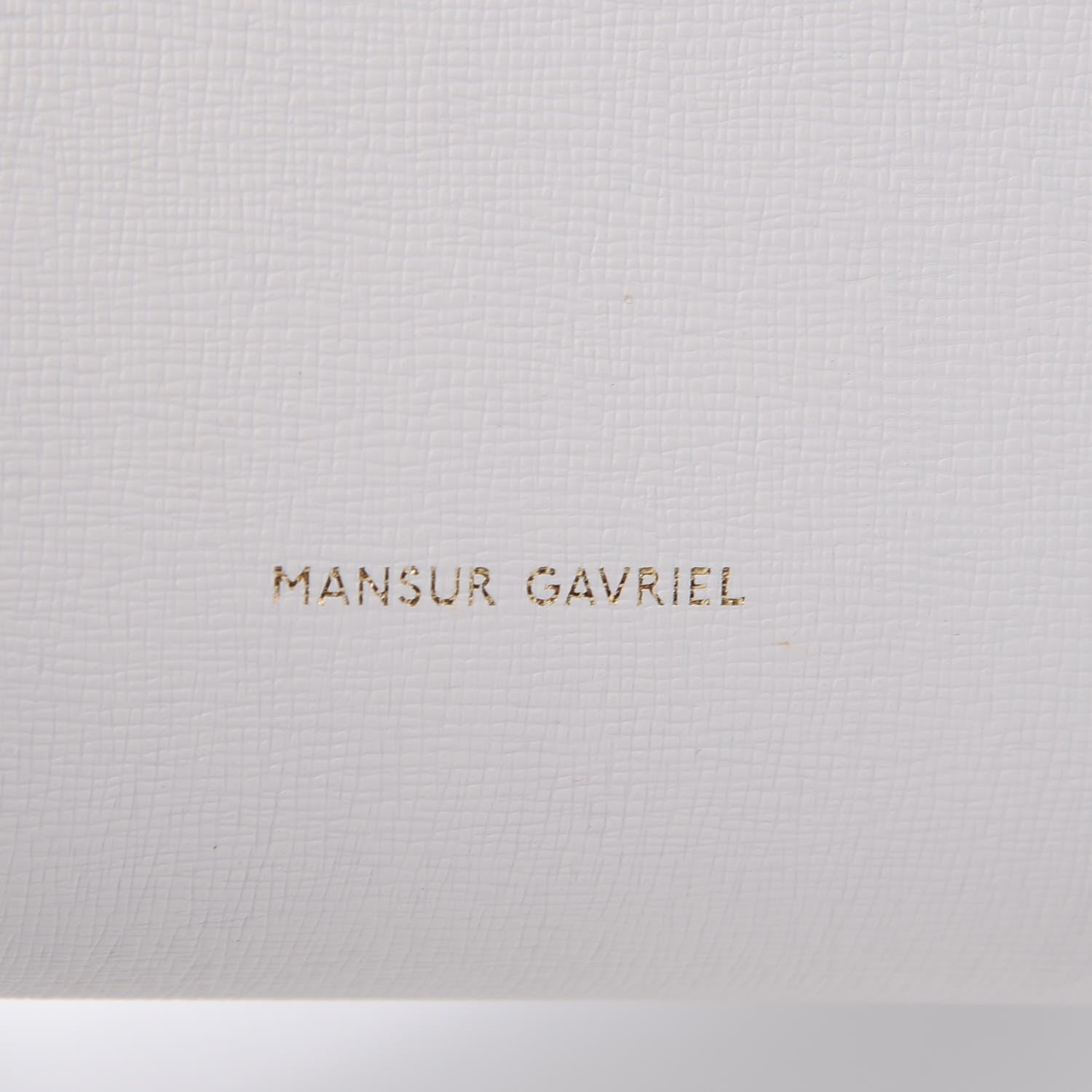 Mansur Gavriel Saffiano Mini Bucket Bag White Royal 9 of 10