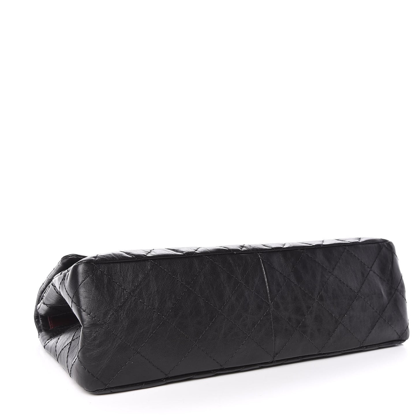 Aged Calfskin Quilted 2.55 Reissue 227 Flap Black