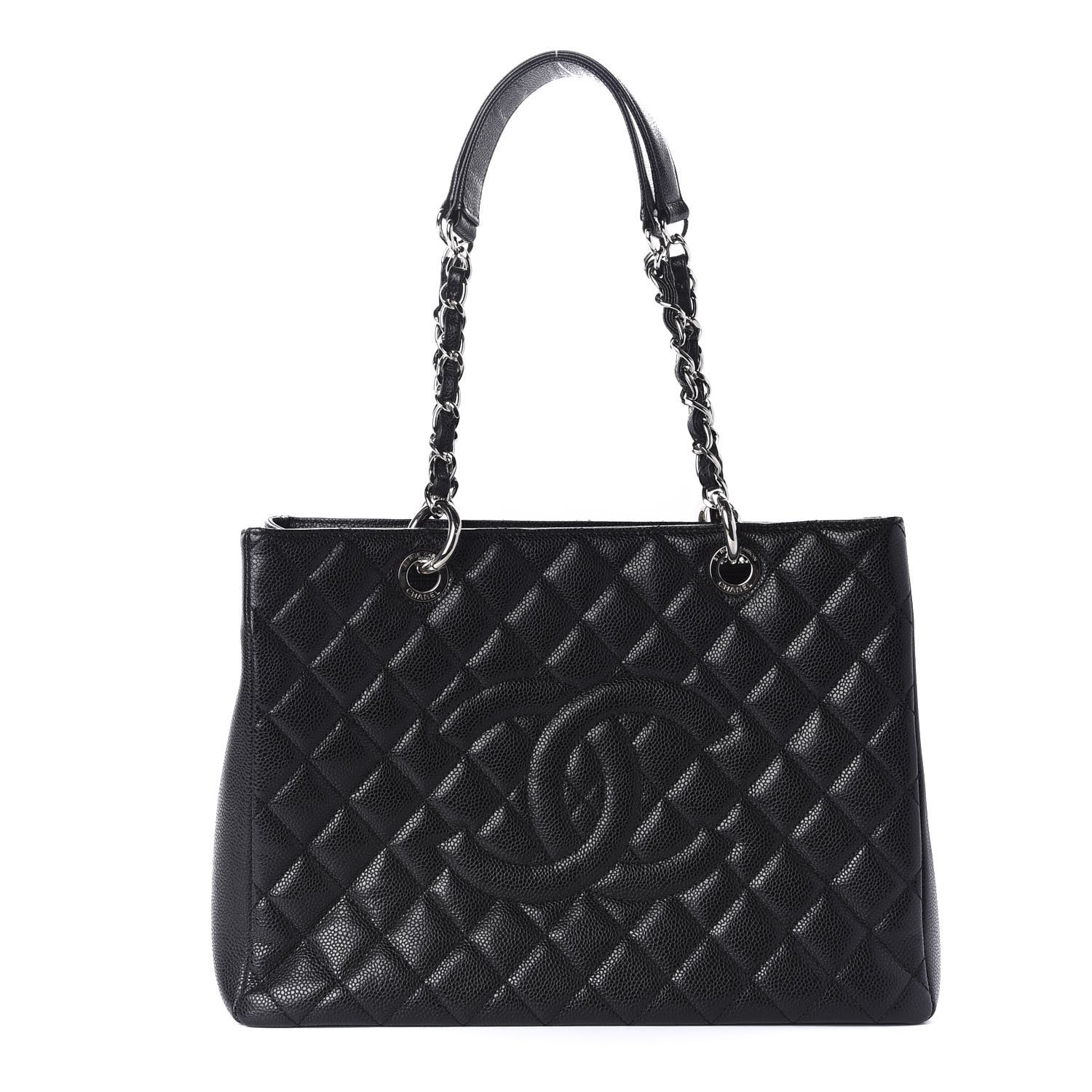 Chanel Caviar Quilted Grand Shopping Tote GST Black 1 of 10