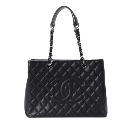 Chanel Caviar Quilted Grand Shopping Tote GST Black 1 of 10