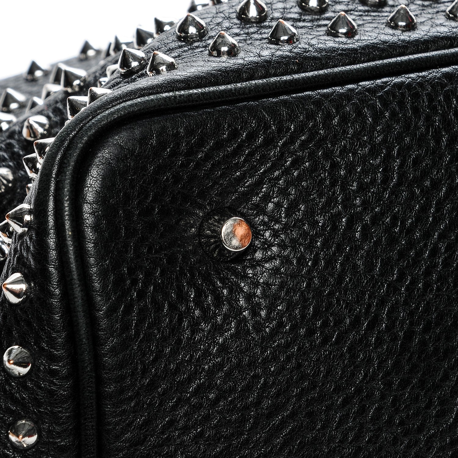 Burberry Calfskin Studded Medium Susanna Hobo Black 9 of 9