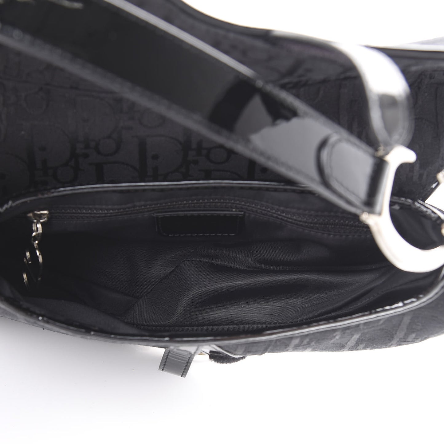 Monogram Saddle Bag Black