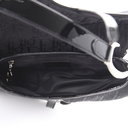 Christian Dior Monogram Saddle Bag Black 4 of 9