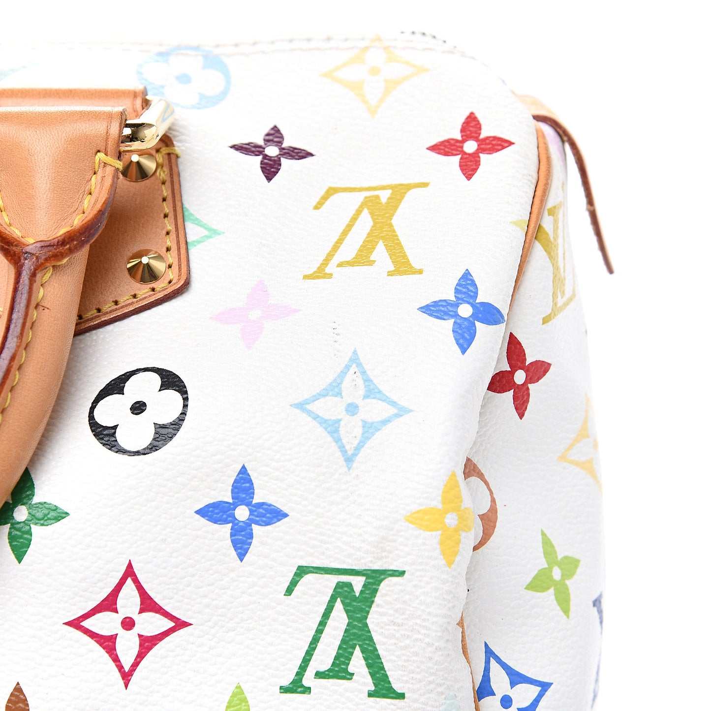 Monogram Multicolor Speedy 30 White