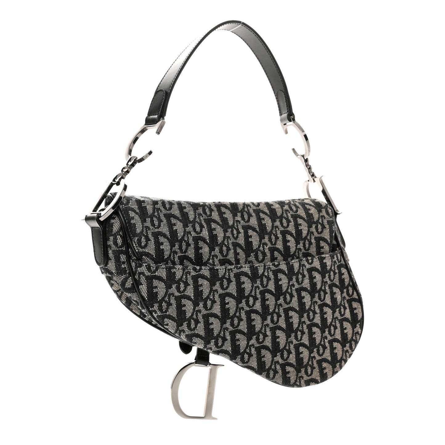 Monogram Saddle Bag Black