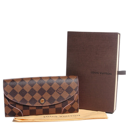 Louis Vuitton Damier Ebene Caissa Wallet Rose Ballerine 5 of 8