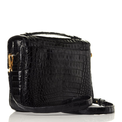 Nancy Gonzalez Crocodile Crossbody Black 3 of 10
