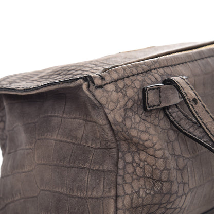 Givenchy Calfskin Crocodile Embossed Mini Pandora Grey 7 of 8