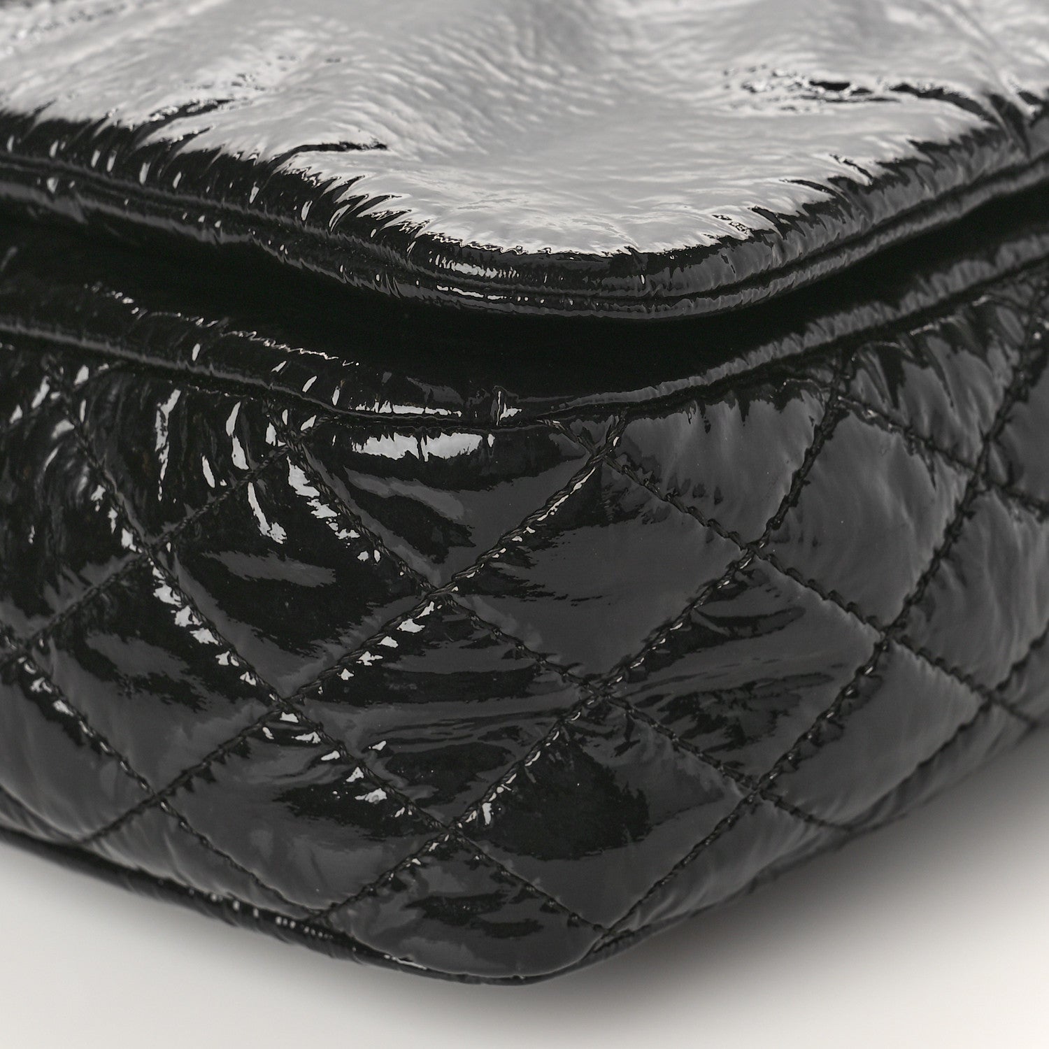 Chanel Vinyl Medium Rock and Chain Flap Black 9 of 10