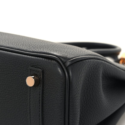 Hermes Togo Birkin 25 Black 12 of 13