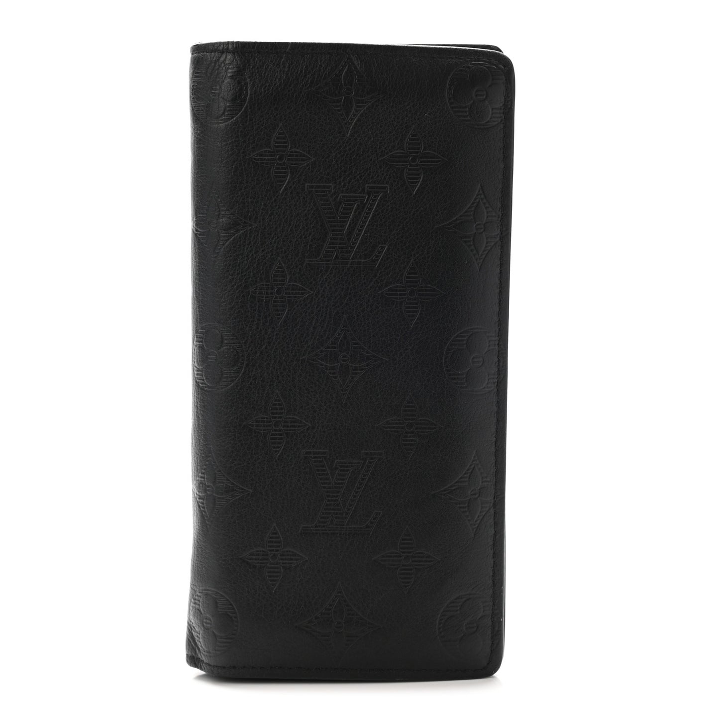 Calfskin Monogram Shadow Brazza Wallet Black