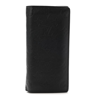 Louis Vuitton Calfskin Monogram Shadow Brazza Wallet Black 1 of 10