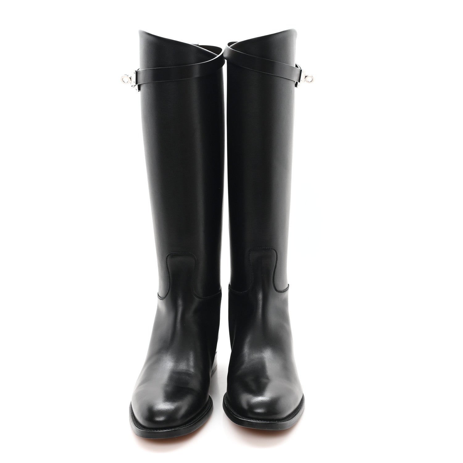 Hermes Box Kelly Jumping Boots 41 40 Black 3 of 9