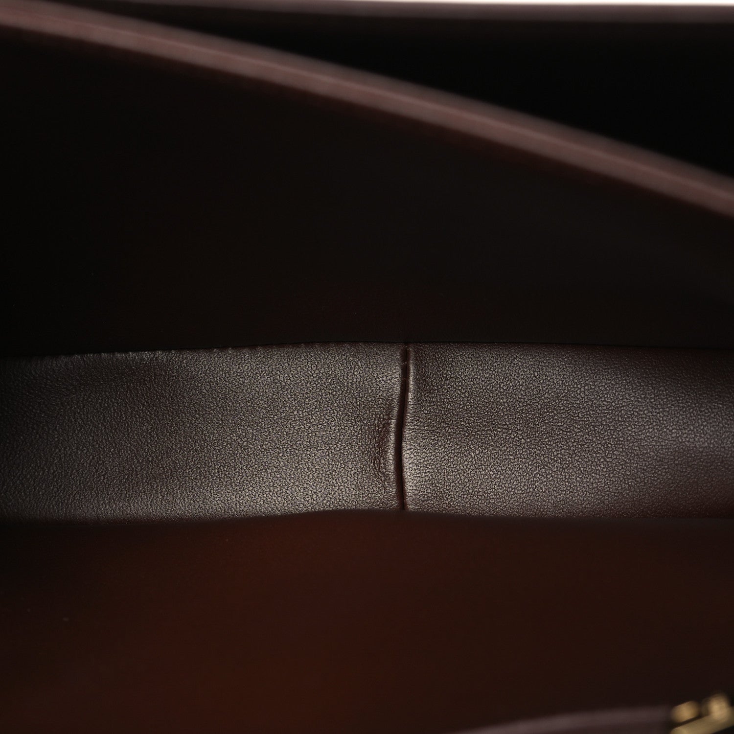 Celine Shiny Calfskin Medium Triomphe Chestnut 5 of 9