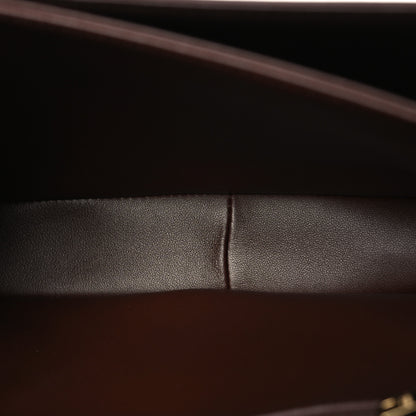 Celine Shiny Calfskin Medium Triomphe Chestnut 5 of 9