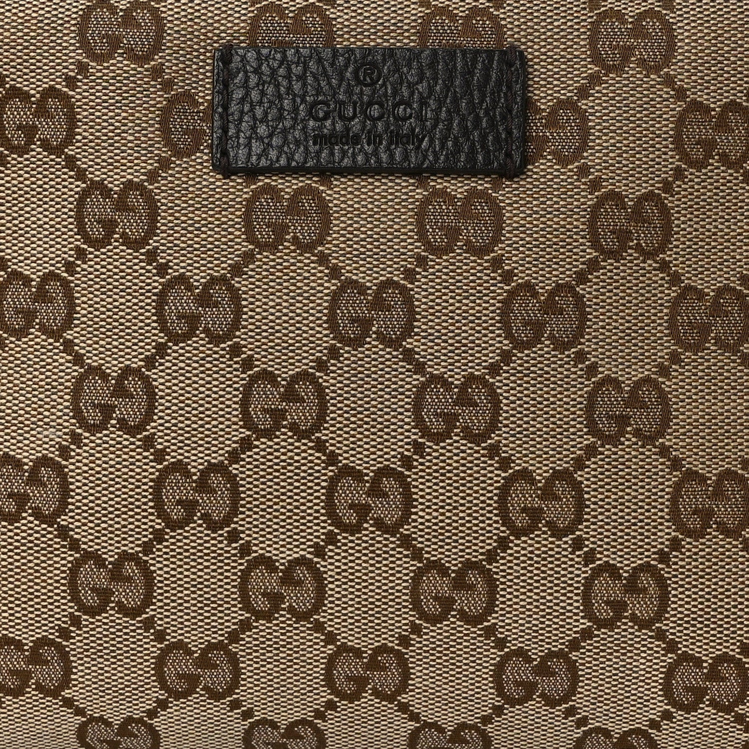 Gucci Monogram Belt Bag Beige Ebony Testa di Moro Marrone Scuro 7 of 10