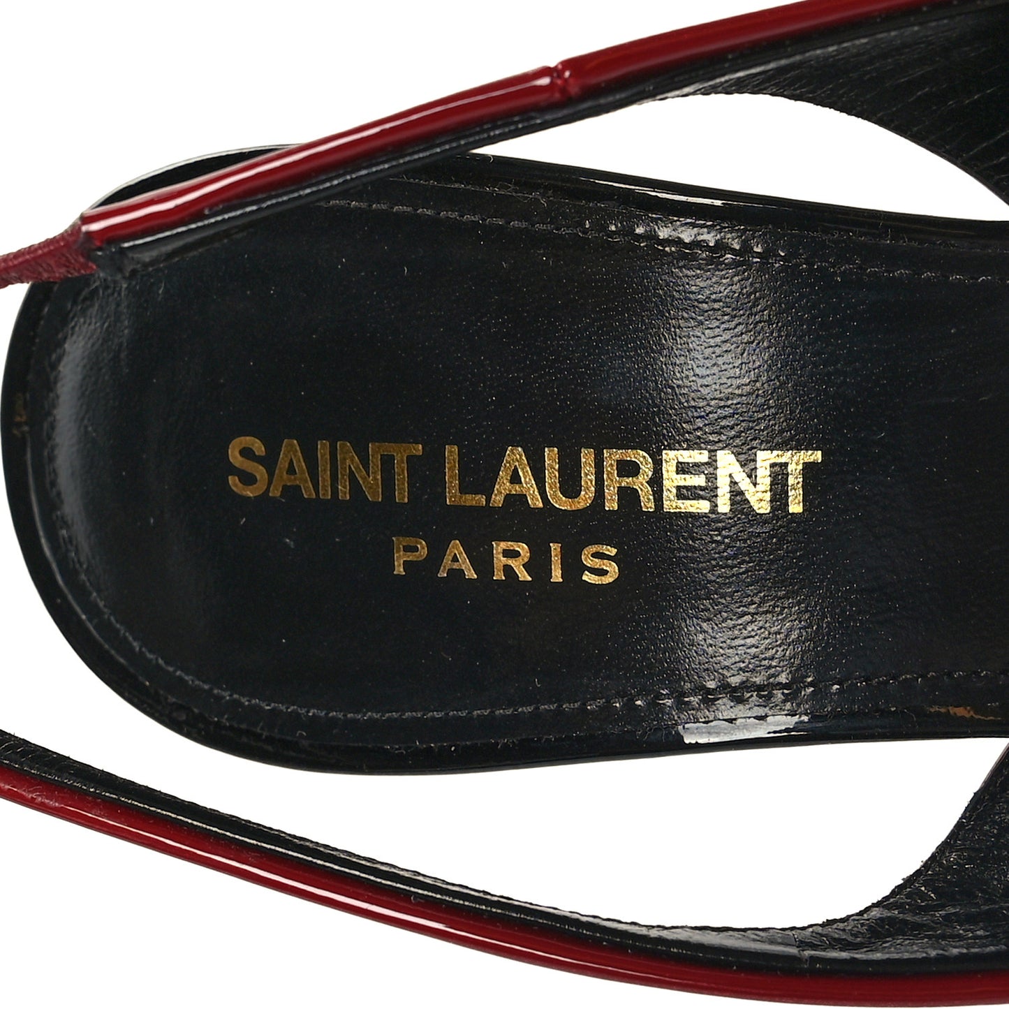 Patent Calfskin Zoe 105 Slingback Pump 40.5 Red
