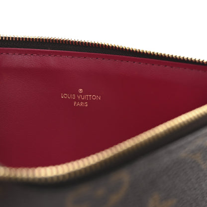 Louis Vuitton Monogram Felicie Chain Wallet Zippered Insert Fuchsia 6 of 6
