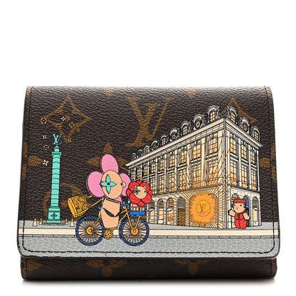 Louis Vuitton Monogram 2022 Christmas Animation Paris Victorine Wallet Pink 1 of 7