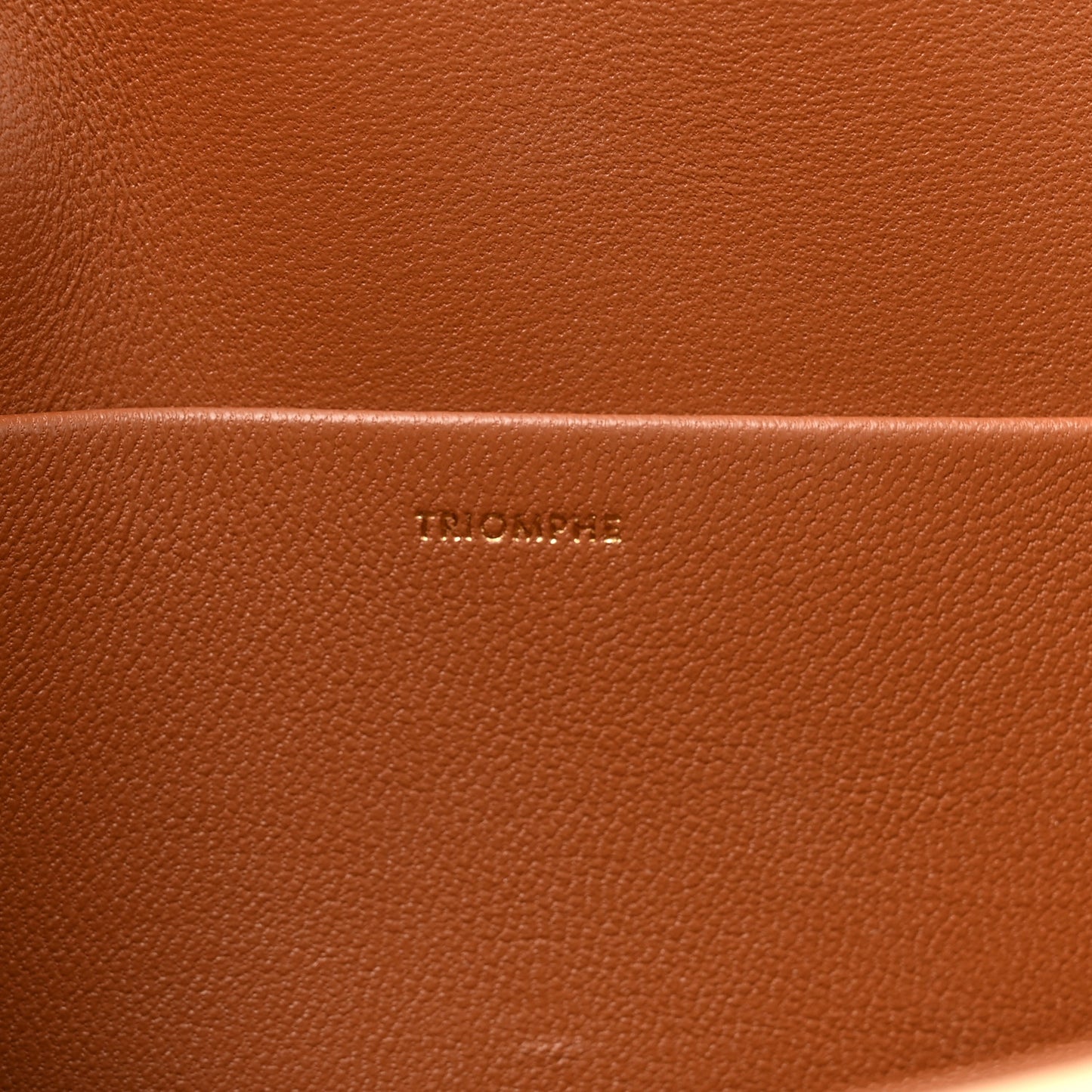 Canvas Calfskin Triomphe Shoulder Bag White