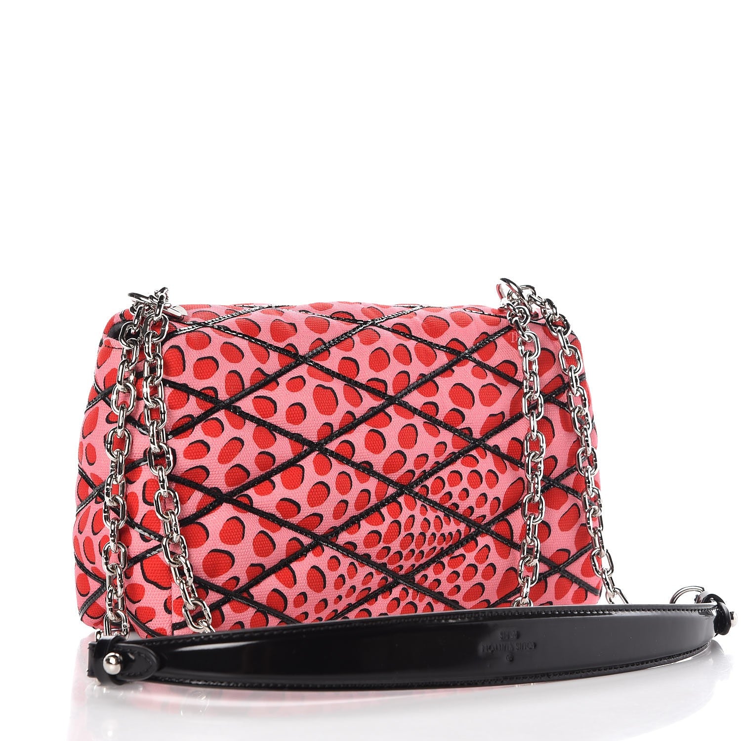 Louis Vuitton Canvas Patent Jungle Dots Malletage GO-14 PM Sugar Pink Poppy 3 of 7