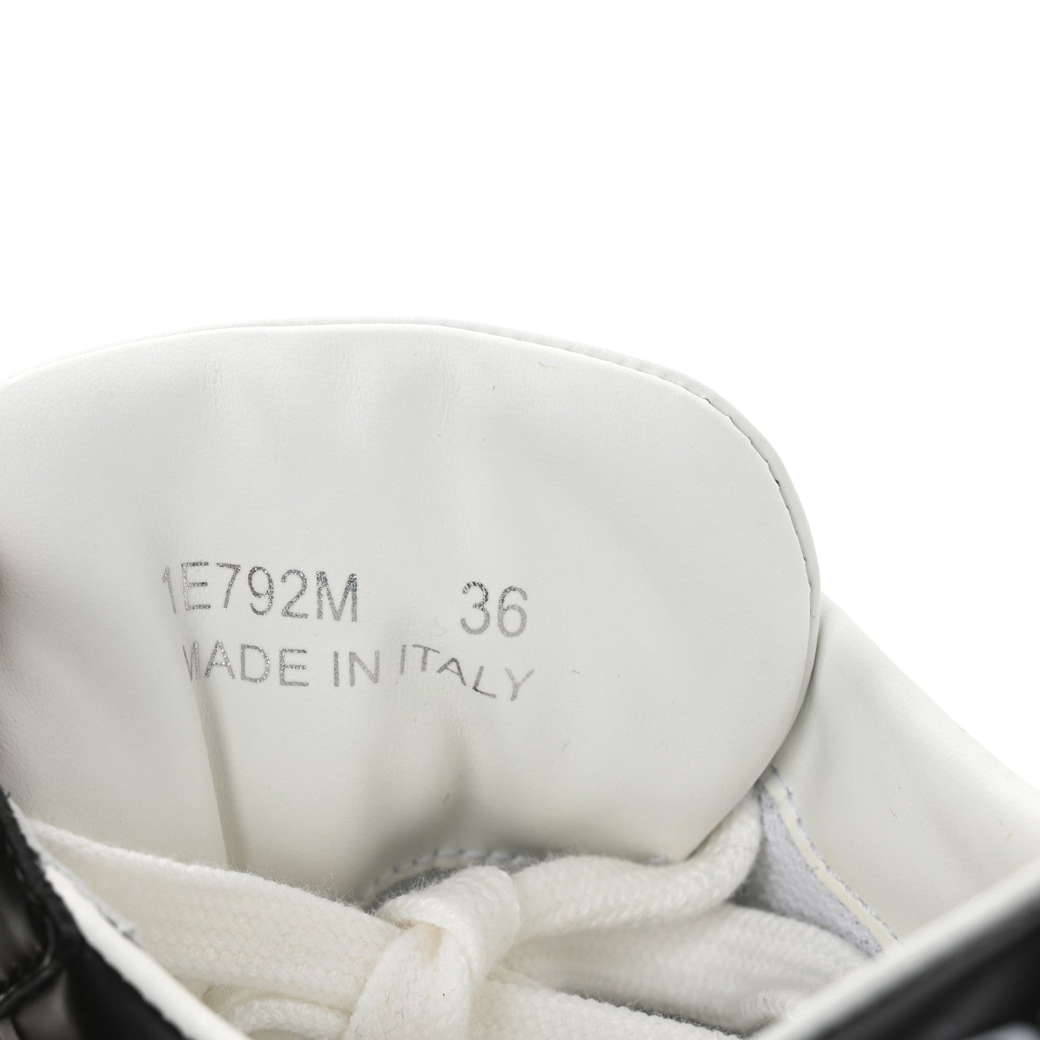 Prada Vitello Sport Spazzolato Rois Triangle Logo Womens Downtown Low Top 30mm Sneakers 36 White Black 7 of 7