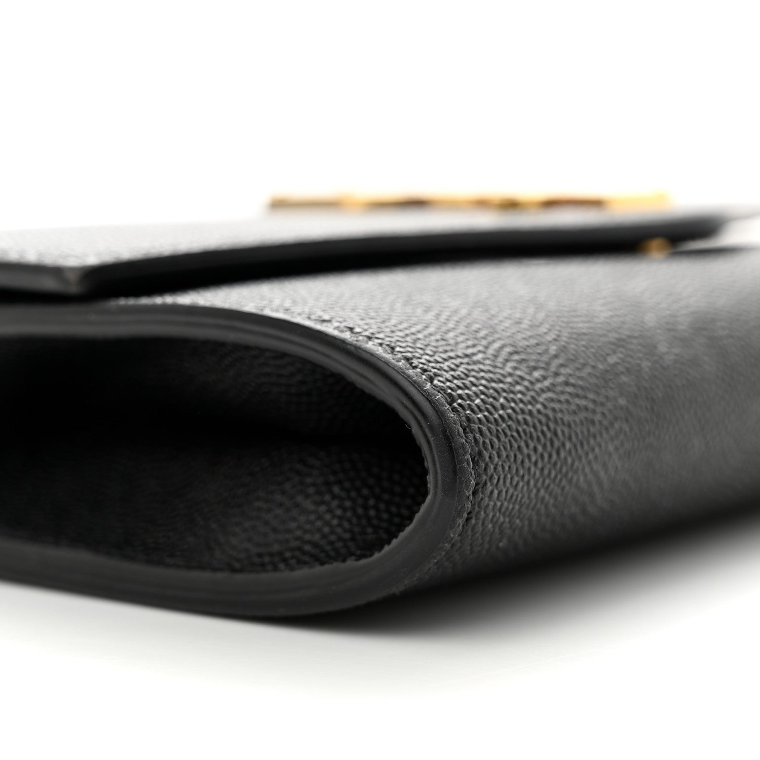 Saint Laurent Grain de Poudre Uptown Chain Wallet Black 9 of 12