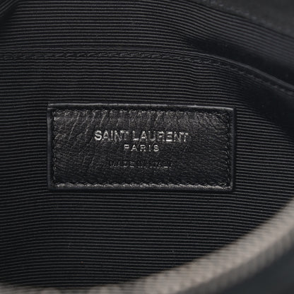 Saint Laurent Suede Calfskin Small Fringe Crossbody Bag Black 6 of 9