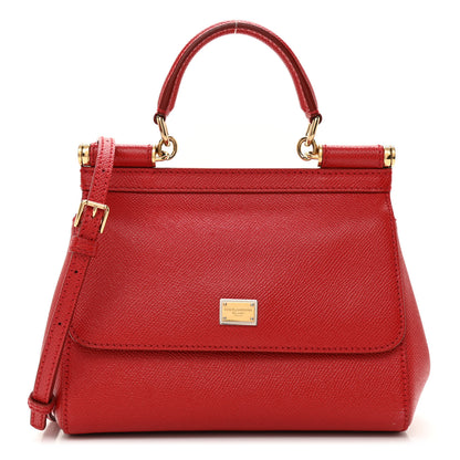 Dolce & Gabbana Dauphine Small Miss Sicily Satchel Red 1 of 7