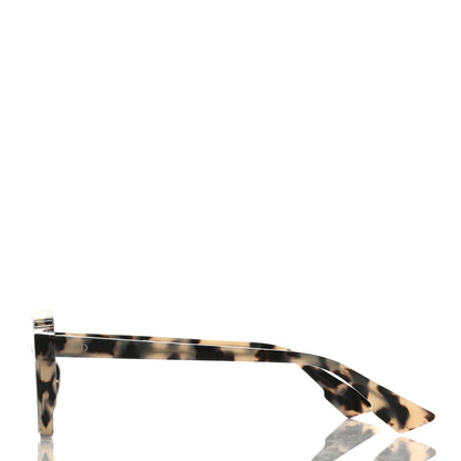 Christian Dior Abstract Square Mirrored Sunglasses Spotted Havana Blue 3 of 8