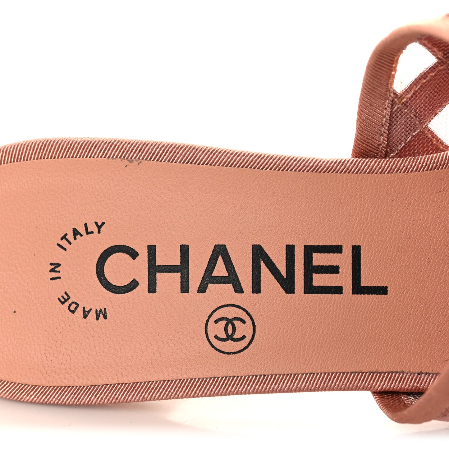 Mesh Grosgrain CC Mules Pink 37