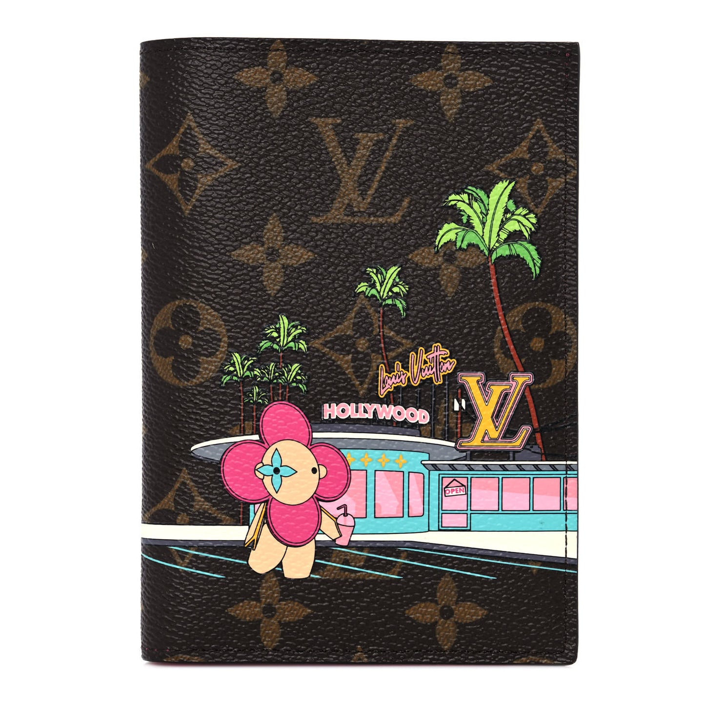 Monogram 2021 Christmas Animation Hollywood Passport Cover Fuchsia