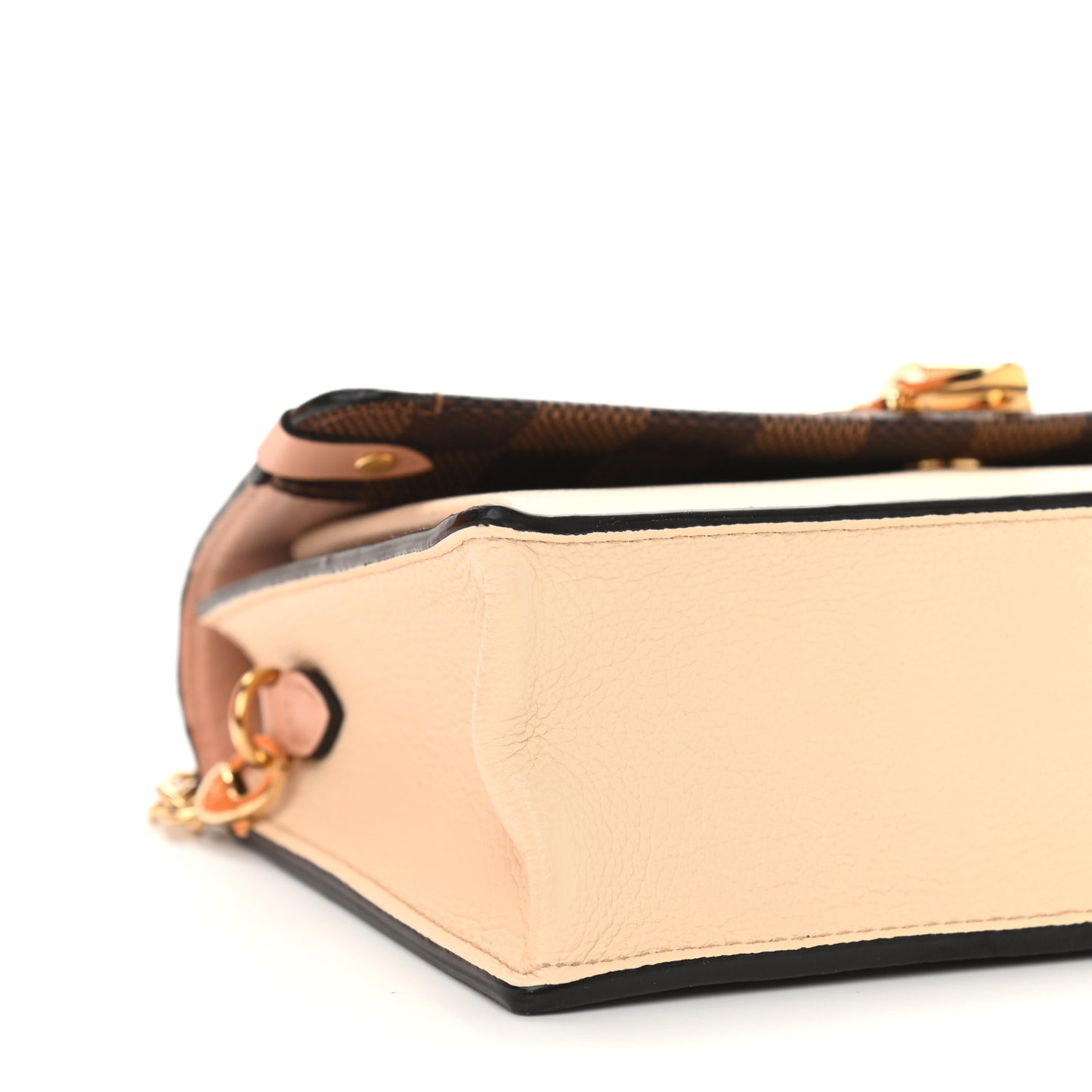 Damier Ebene Vavin Chain Wallet Creme