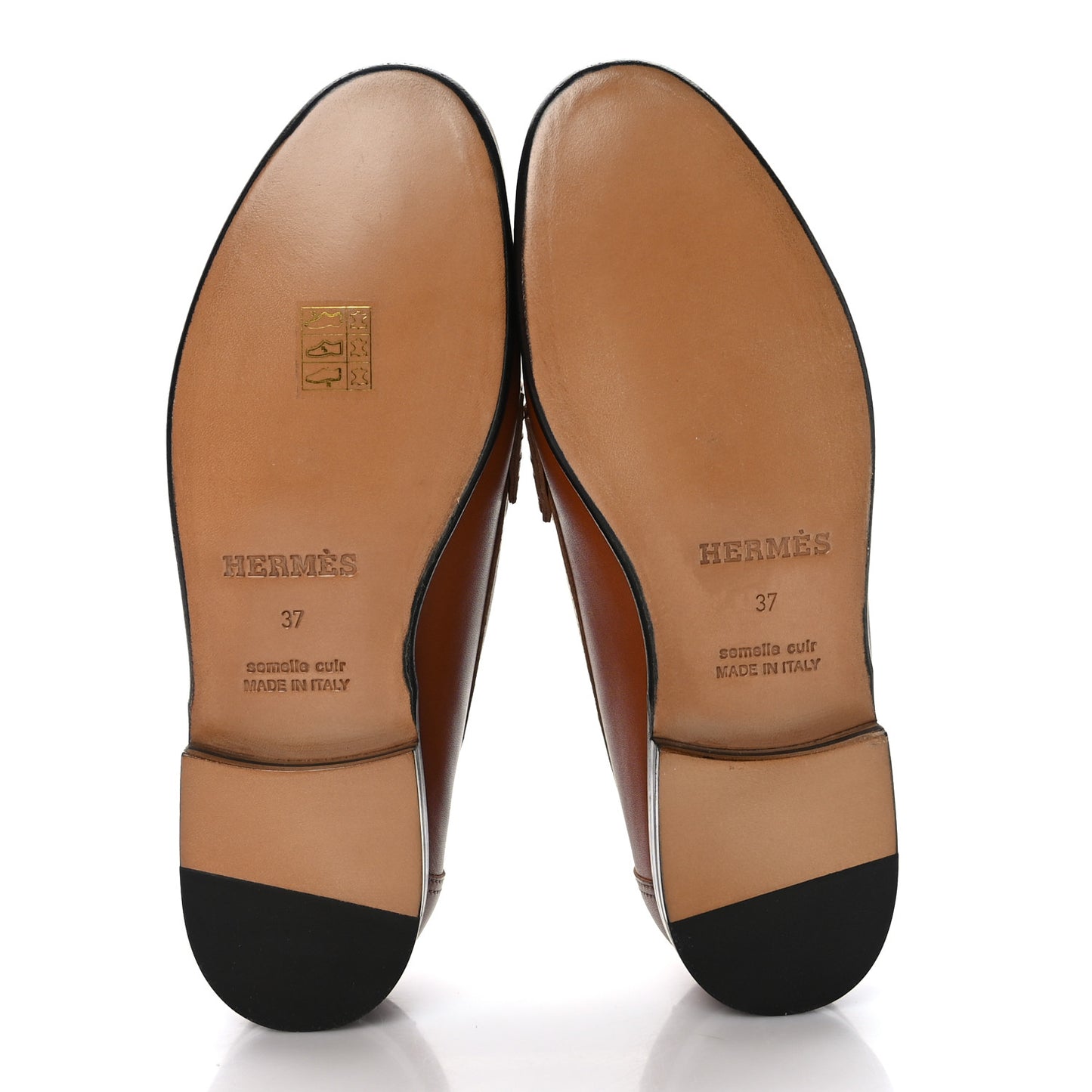 Calfskin Womens Kennedy Loafers 37 Naturel