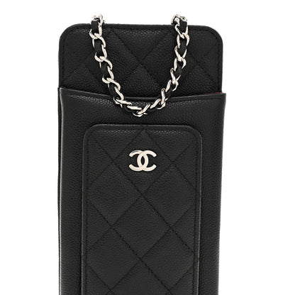 Chanel Caviar Quilted Zip Phone Case Black 8 of 11