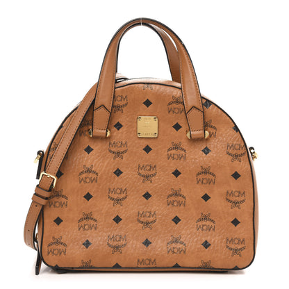 MCM Visetos Medium Half Moon Tote Cognac 1 of 8