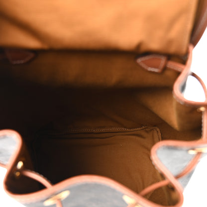 Celine Triomphe Canvas Calfskin Folco Backpack Tan 4 of 9