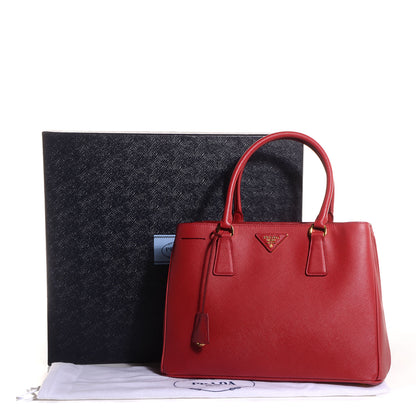 Prada Saffiano Lux Medium Tote Fuoco 13 of 13