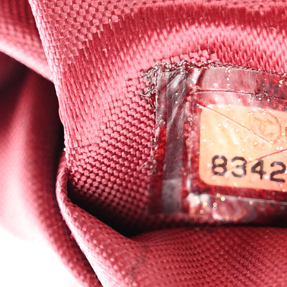 Chanel Calfskin Contrast Stitch Small Surpique Bowler Red 9 of 14
