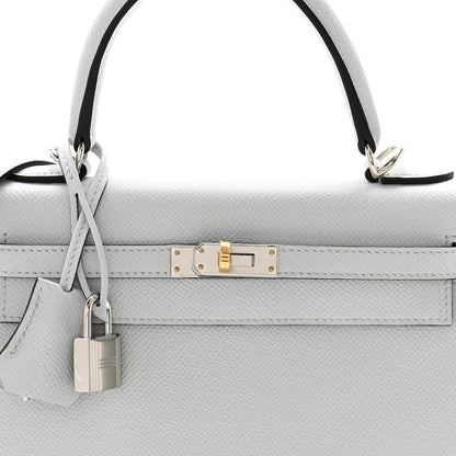 Hermes Epsom Kelly Sellier 25 Gris Platine 8 of 11