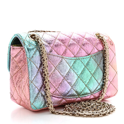 Chanel Metallic Goatskin Quilted Mini 2.55 Reissue Flap Multicolor 3 of 11