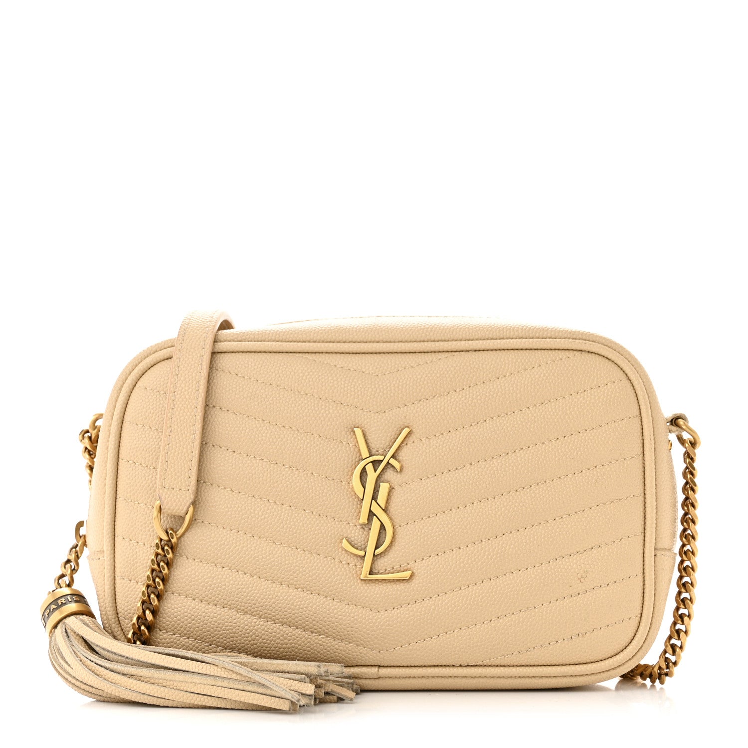 Saint Laurent Grain De Poudre Matelasse Monogram Mini Lou Camera Bag New Powder 1 of 14