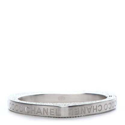 Chanel Swarovski Crystal Heart Bracelet Silver 1 of 6