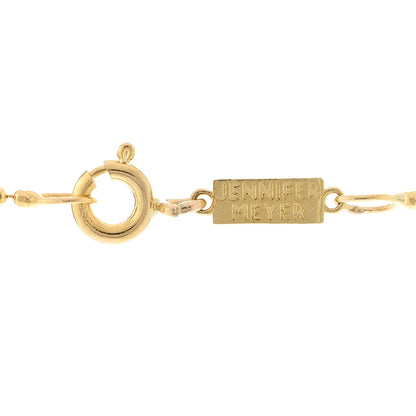 Jennifer Meyer 18K Yellow Gold Diamond Good Luck Pendant Necklace 4 of 4