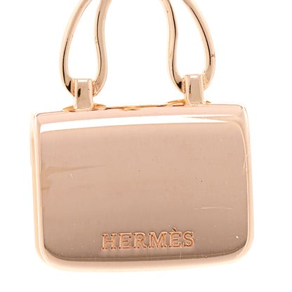 Hermes 18K Rose Gold Diamond Constance Amulettes Pendant Necklace 5 of 6