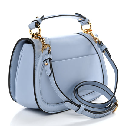 Gucci Roxy Calfskin Medium Blondie Top Handle Bag Cloudy Blue 3 of 10