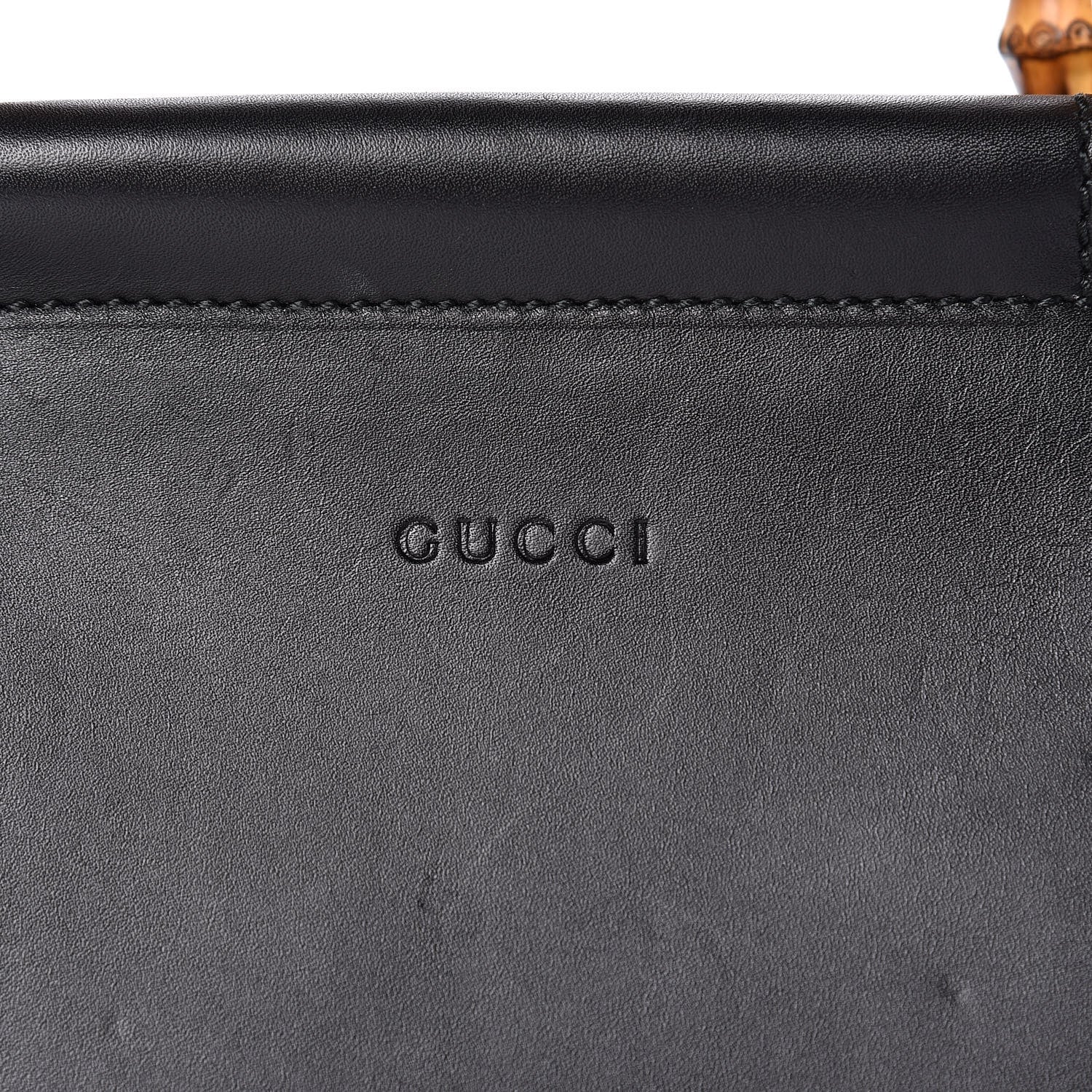 Gucci Nappa Bamboo Small Nymphaea Top Handle Bag Black 14 of 16
