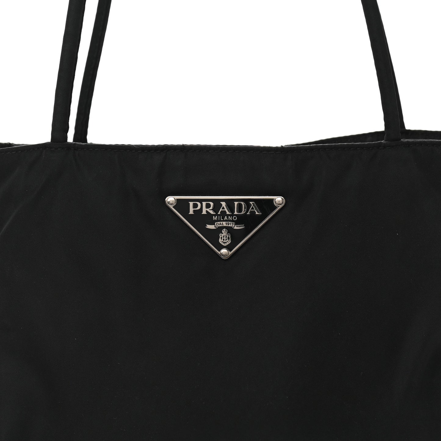 Tessuto Nylon Soft Calf Tote Black