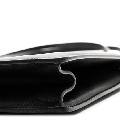 Celine Smooth Calfskin Medium Clasp Shoulder Bag Black 11 of 11