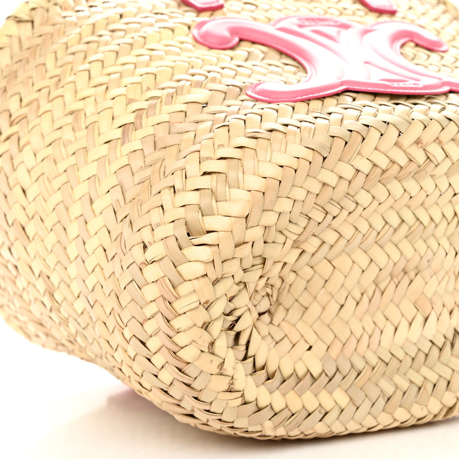 Celine Raffia Calfskin Triomphe Teen Panier Lipstick 8 of 9